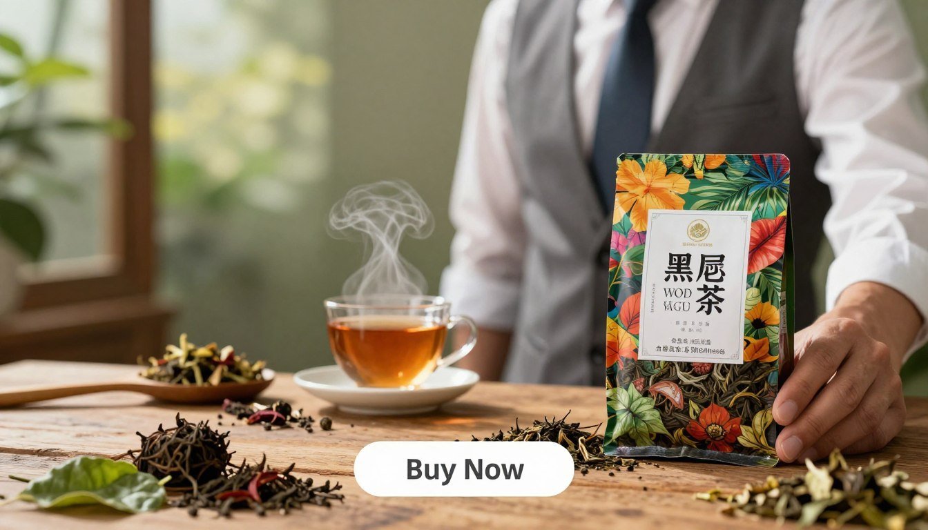 Black Wood Tea – Natural Male Vitality & Energy Support Herbal Tea Formula