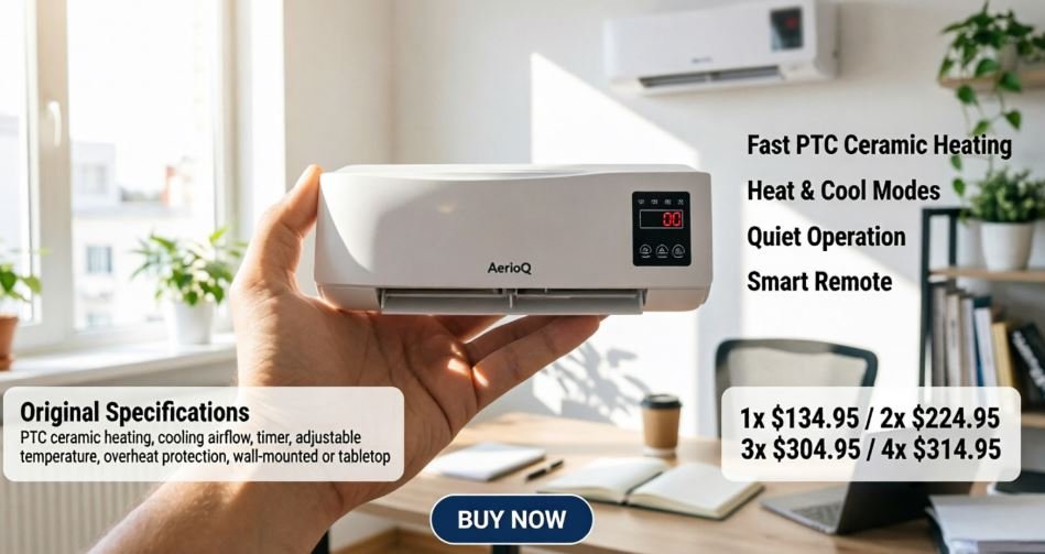 AerioQ Portable AC Review 2026: Wall-Mounted Heating & Cooling